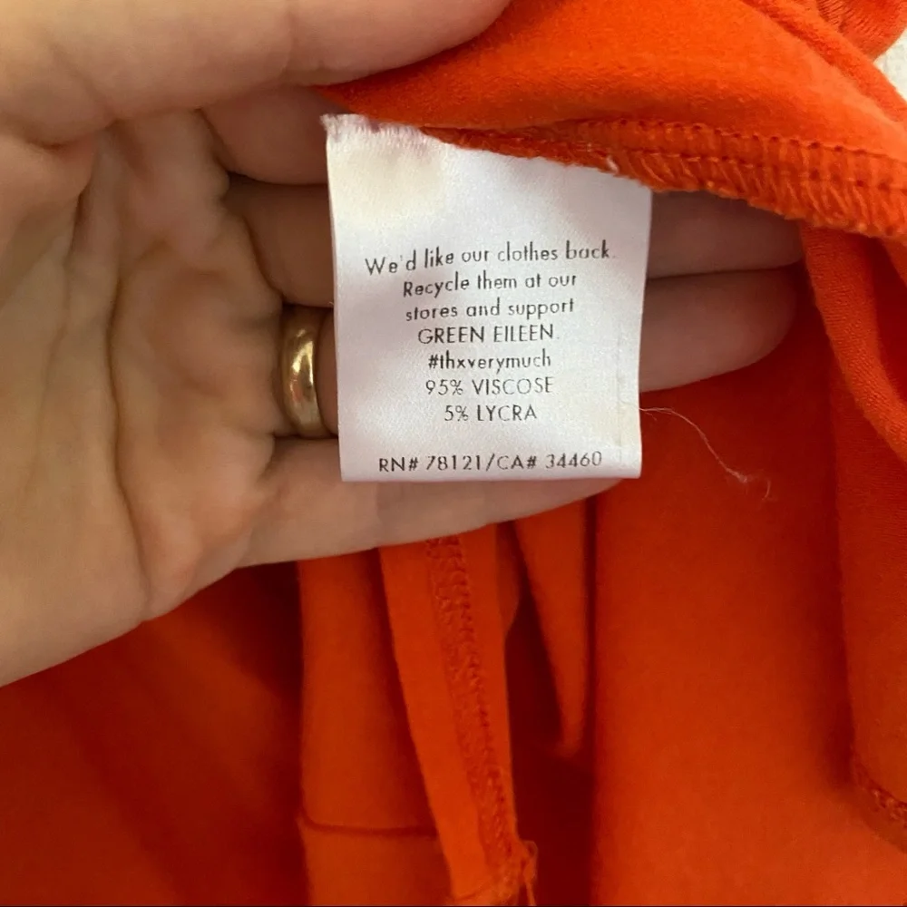 EILLEN FISHER , SIZE MEDIUM. ORANGE COLOR - Picture 4 of 6